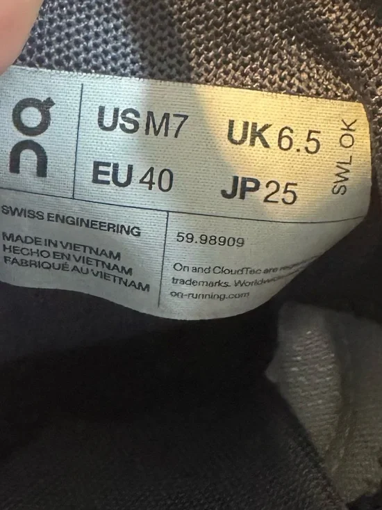 On Cloud 5 athletic Men’s running shoes Size 7 - Picture 7 of 11